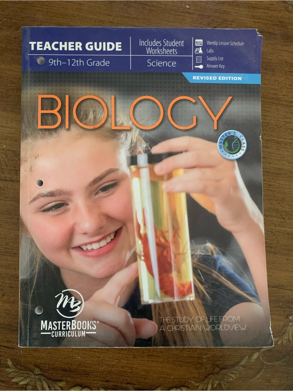 MasterBooks Biology Teacher Guide - Orange & Blue Cover